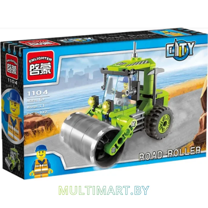 Конструктор Enlighten 1104 Дорожный каток